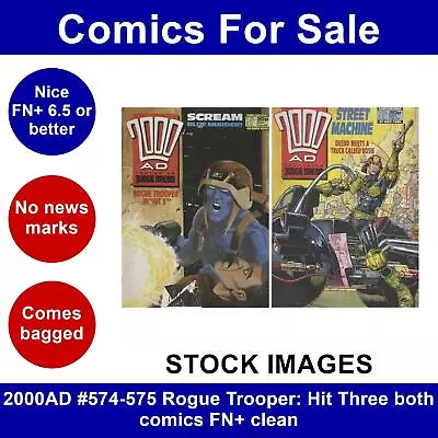 Buy 2000AD #574-575 Rogue Trooper: Hit Three Both Comics FN+ Clean • 5.49£