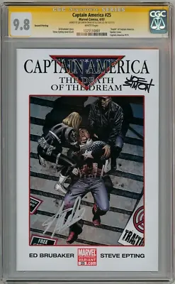 Buy Captain America #25 2nd Print Cgc 9.8 Signature Series Signed Stan Lee Joe Simon • 699.95£
