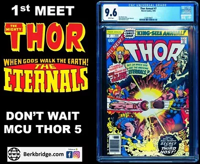 Buy Thor Annual 7 Cgc 9.6 White Pages Eternals Saga 1 💎 Nice As Any Of 9 Cgc 9.8 • 106.73£