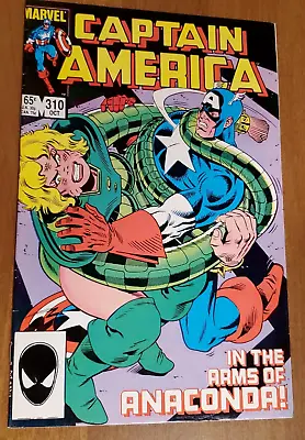 Buy Captain America #310 (85) 1st Serpent Society 1st App Diamondback & Other Snakes • 11.89£