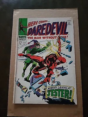 Buy Daredevil #42 FN/VF 1st Appearance & Origin Of Jester Silver Age Lee Marvel 1968 • 20.07£