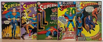 Buy SUPERMAN 201, 203, 204, 207, 211 Lot 1967-1968 Silver Age DC 80 Pg Giant G-48 • 22.39£