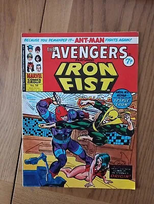 Buy The Avengers #58 - Iron Fist Marvel Comics Group UK 26 October 1974 FN- 5.5 • 4£
