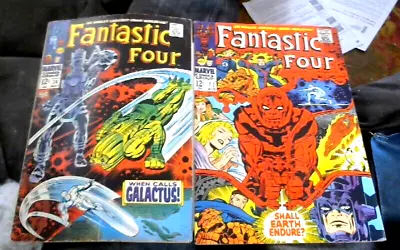 Buy FANTASTIC FOUR #74+77 (1968) Marvel Comic Silver Surfer/Galactus Jack Kirby • 54.99£