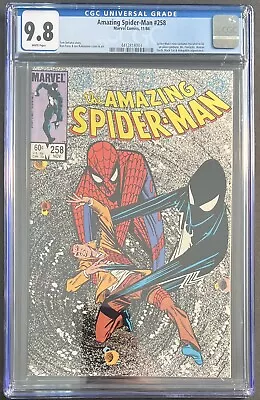 Buy Amazing Spider-Man #258 CGC 9.8 WHITE PAGES! SUIT REVEALED TO BE ALIEN! 🔥🔑 • 180.20£