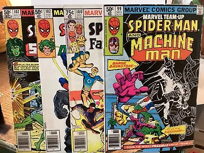 Buy 1980-81 Marvel Team Up #99 100 102 107 Spider-man She-hulk Blk Panther Karma • 15.80£