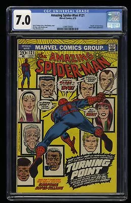 Buy Amazing Spider-Man #121 CGC FN/VF 7.0 Death Of Gwen Stacy! Marvel 1973 • 354.98£
