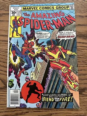 Buy Amazing Spider-man #172 (Marvel 1977) 1st Appearance Rocket Racer! Newsstand VF • 13.04£