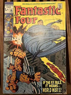 Buy Fantastic Four #95 - 1st Appearance Of Monocle (Marvel, 1970) VG/Fine • 20£