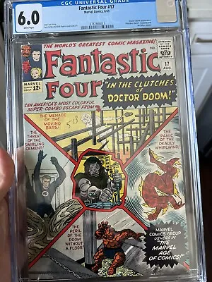 Buy FANTASTIC FOUR #17 CGC 6.0 White PAGES   DOCTOR DOOM APPEARANCE 1963 • 177.82£