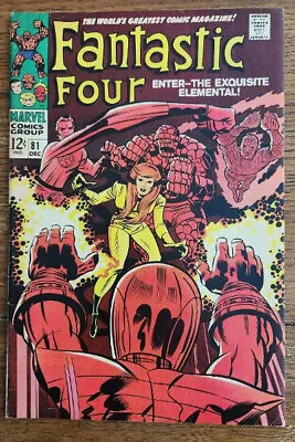 Buy Fantastic Four #81 Marvel Comics 1968 Stan Lee Jack Kirby, Crystal Joins! - FN • 10.39£
