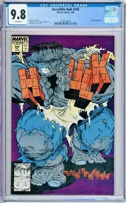 Buy Incredible Hulk #345 CGC 9.8 McFarlane (Spider-man, Spawn) Classic Cover • 592.96£