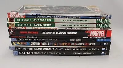 Buy 11 X Marvel & DC Graphic Novels BATMAN DEADPOOL AVENGERS - P21 • 20£