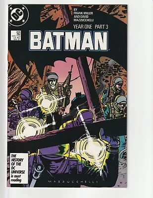 Buy DC Comics Batman #406 April, 1987  Year One - Part Three  HIGH Grade NM Miller • 23.32£