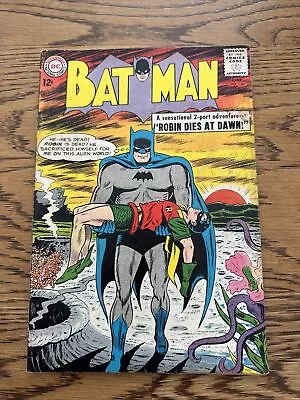 Buy Batman 156 (DC Comics 1963) “Robin Dies At Dawn” 1st Dr. Hurt Iconic Cover! VG • 175.89£