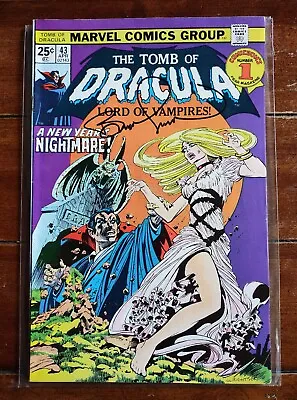 Buy TOMB OF DRACULA #43 SIGNED Bernie Wrightson VF- 7.5 Orig 1976 Marvel Print • 197.89£