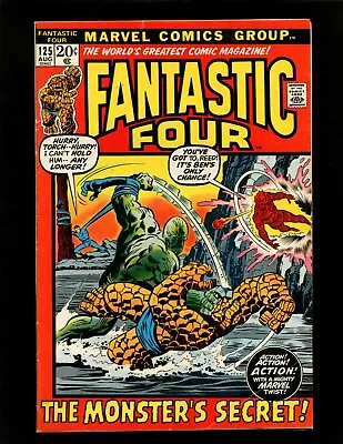 Buy Fantastic Four #125 FN+ Buscema Sinnott Monster From Lost Lagoon (Mowfus) • 12.78£