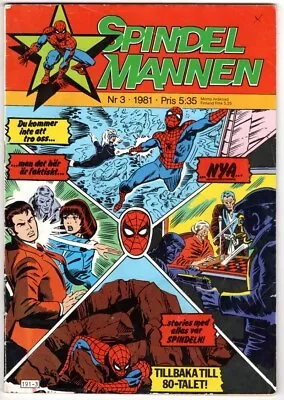 Buy Amazing Spider-Man #193, 194, 195 Swedish SPINDLES 3/1981 Black Cat 1st App • 15.50£