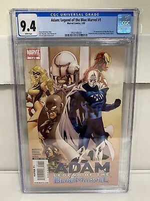 Buy Adam Legend Of The Blue Marvel #1 CGC 9.4 NM 1st App Anti-Man Marvel Comics 2009 • 433.59£
