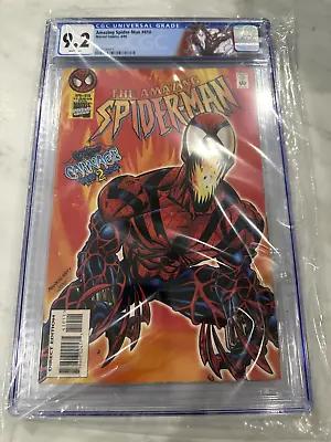 Buy Amazing Spider-Man #410 CGC 9.2  1st App Of Spider-Carnage (Ben Reilly) 1996 • 47.15£