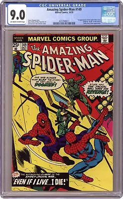 Buy Amazing Spider-Man #149 CGC 9.0 1975 4237948011 1st App. Spider-Man Clone • 197.05£