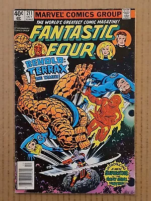 Buy Fantastic Four #211 1st Appearance Of Terrax Marvel 1979 FN/VF • 19.77£