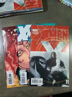 Buy Uncanny X-Men 3 Book Lot #398,399,400 Marvel Comics (2001) • 3.91£
