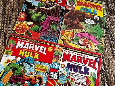Buy Mighty World Of Marvel/Hulk #77-80  (1974). 4 X Marvel UK Comics + Daredevil/FF • 4.99£