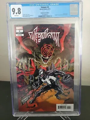 Buy Venom #2 Cgc 9.8 Graded 2018 Wanted Comix Edition Tomb Of Dracula Homage Variant • 80.24£