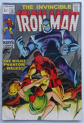 Buy Iron Man #14,  The Night Phantom Walks! , Silver Age 1969. • 17.95£