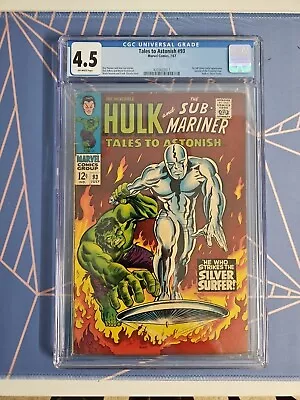 Buy Tales To Astonish #93 CGC 4.5 -Iconic Hulk Vs Silver Surfer Cover  • 94.87£