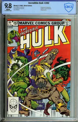 Buy Incredible Hulk #282 Cbcs 9.8 White Pages // Marvel Comics 1983 • 181.32£