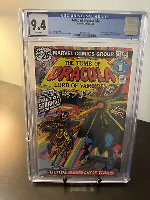 Buy Tomb Of Dracula #44 CGC 9.4  Dr. Strange And Blade Appearance • 178.10£