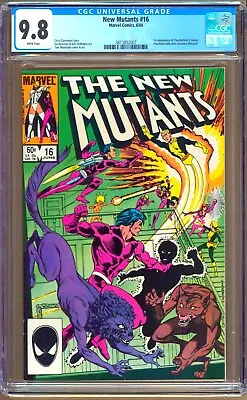 Buy New Mutants #16 (1984) CGC 9.8  WP  Claremont - Mandrake  1st  Thunderbird II  • 118.27£