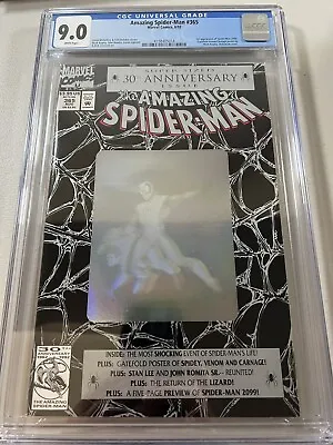 Buy Amazing Spider-Man 365 (Marvel, 1992) CGC 9.0 WP *1st Appearance Spider-Man 2099 • 35.57£