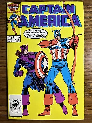 Buy Captain America 317 High Grade 1st Tarm App Death-throws Marvel Comics 1986 • 7.96£