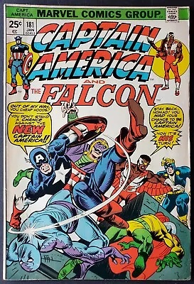 Buy Captain America #181 Marel Comics Bronze Age 1975 VF 8.0 Gil Kane Joe Sinnott • 8.77£