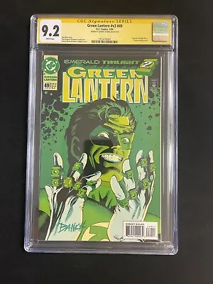 Buy Green Lantern #49 CGC SS 9.2 Signed Darryl Banks WHT/PGS 1994 DC Comics • 157.74£