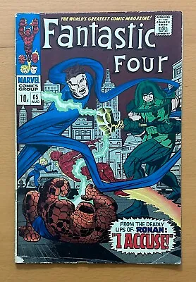 Buy Fantastic Four #65 (Marvel 1967) VG/FN Silver Age Comic • 60£