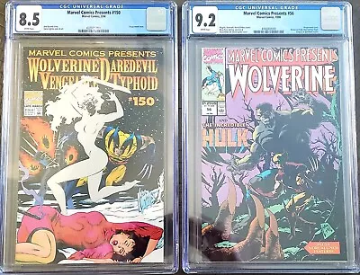 Buy Marvel Comics Presents #56 CGC 9.2 & #150 CGC 8.5 Wolverine Hulk Daredevil  • 35.98£