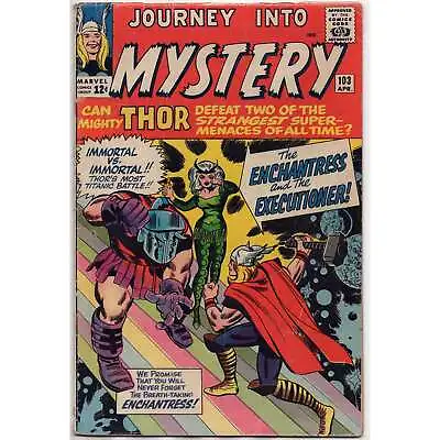 Buy Journey Into Mystery #104 Marvel Comics Silver Age 1st Enchantress VG 4.0 • 158.32£