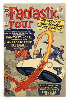 Buy Fantastic Four #3 VG- 3.5 1962 • 1,377.60£