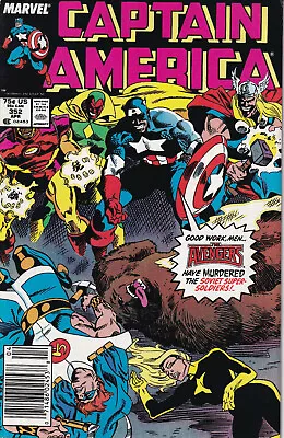 Buy CAPTAIN AMERICA Vol. 1 #352 April 1989 MARVEL Comics - Avengers • 13.48£