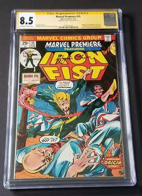 Buy Marvel Premiere #15 • 1st Iron Fist • Cgc 8.5 • Signed By Glynis Oliver (rare!) • 393.25£