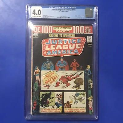 Buy Justice League America 110 CGC 4.0 1ST JLA APPEARANCE JOHN STEWART GREEN LANTERN • 84.72£