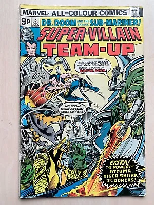 Buy Super-Villain Team-Up #3 - Marvel Comics - 1975 Dr Doom Sub-mariner • 9.99£