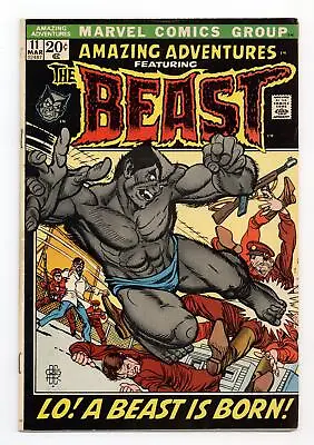 Buy Amazing Adventures #11 VG- 3.5 1972 1st App. Beast In Mutated Form • 169.50£