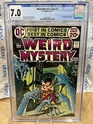 Buy Weird Mystery Tales # 1 CGC 7.0 1st App Pf Destiny Jack Kirby DC 1972 Comic • 126.15£