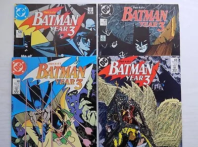Buy Batman #436 #437 #438 #439 - Year 3 - 1989 - Wolfman - 1st App Tim Drake (Robin) • 16£