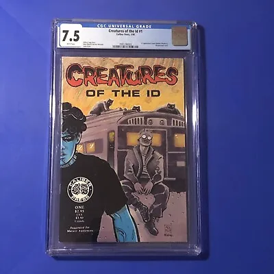Buy Creatures Of The ID #1 CGC 7.5 1st Appearance Frank Einstein Madman Caliber 1990 • 336.59£
